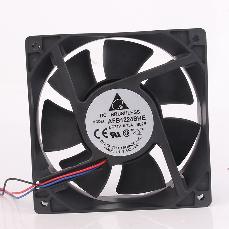 New 12V 48V DC24V 0.75A EC AC 12038 120X120X38MM 12CM 12038 Frequency Conversion Centrifugal Ventilation AFB1224SHE Cooling Fan